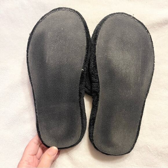Steve Madden Faux Fur Open Toe Flat Slip-On Ezri Slide Slippers Black SZ 8 - Picture 3 of 8